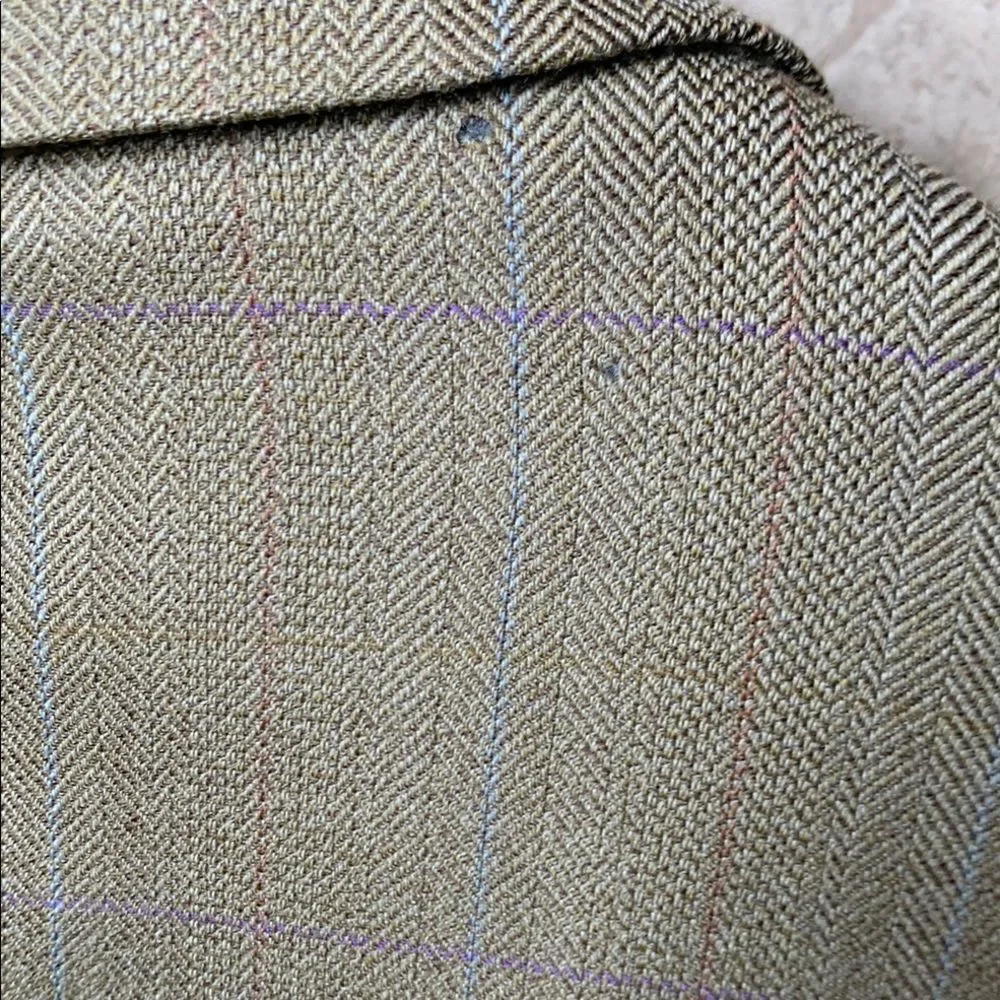Men's Joseph & Feiss Gold Luxury 100% Wool Two Button Tan Blazer Size 38R